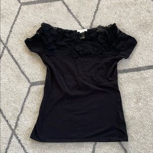 H&M Lace Collar Shirt